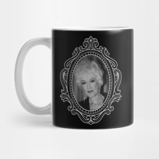 Bea Arthur Retro-Vintage (Black & White Version) Mug